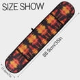 thumbnail image 3 of Dailycode Double Sided Oven Mitt with Loop Heat Resistant Kitchen Long Potholders 7" x 35" Abstract Fire Shapes, 3 of 6
