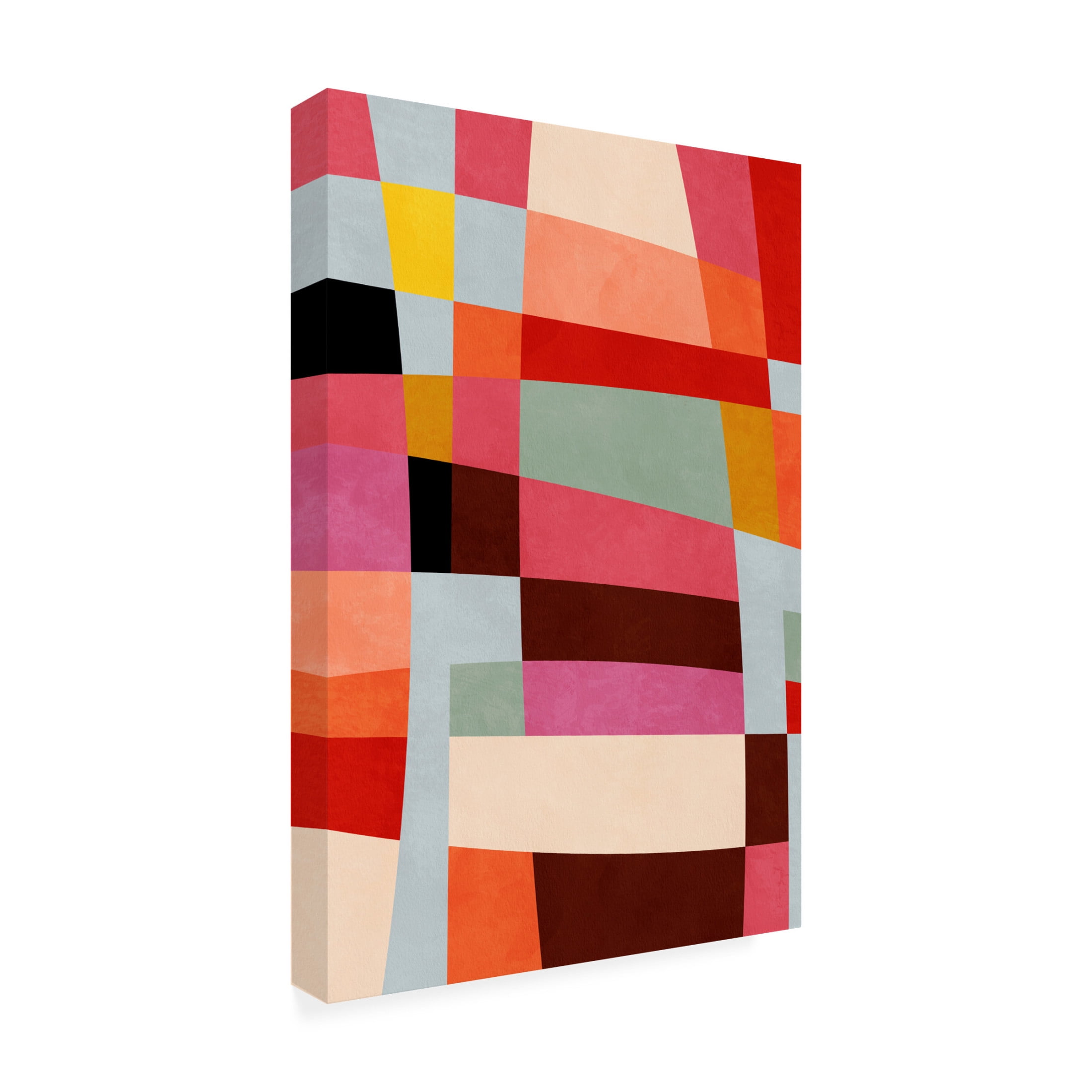 Trademark Fine Art Ana Rut Bre Warm Colors Bauhaus Geometry4 Canvas Wall Art