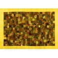 thumbnail image 1 of Ahgly Company Machine Washable Indoor Rectangle Abstract Yellow Contemporary Area Rugs, 8' x 12', 1 of 4