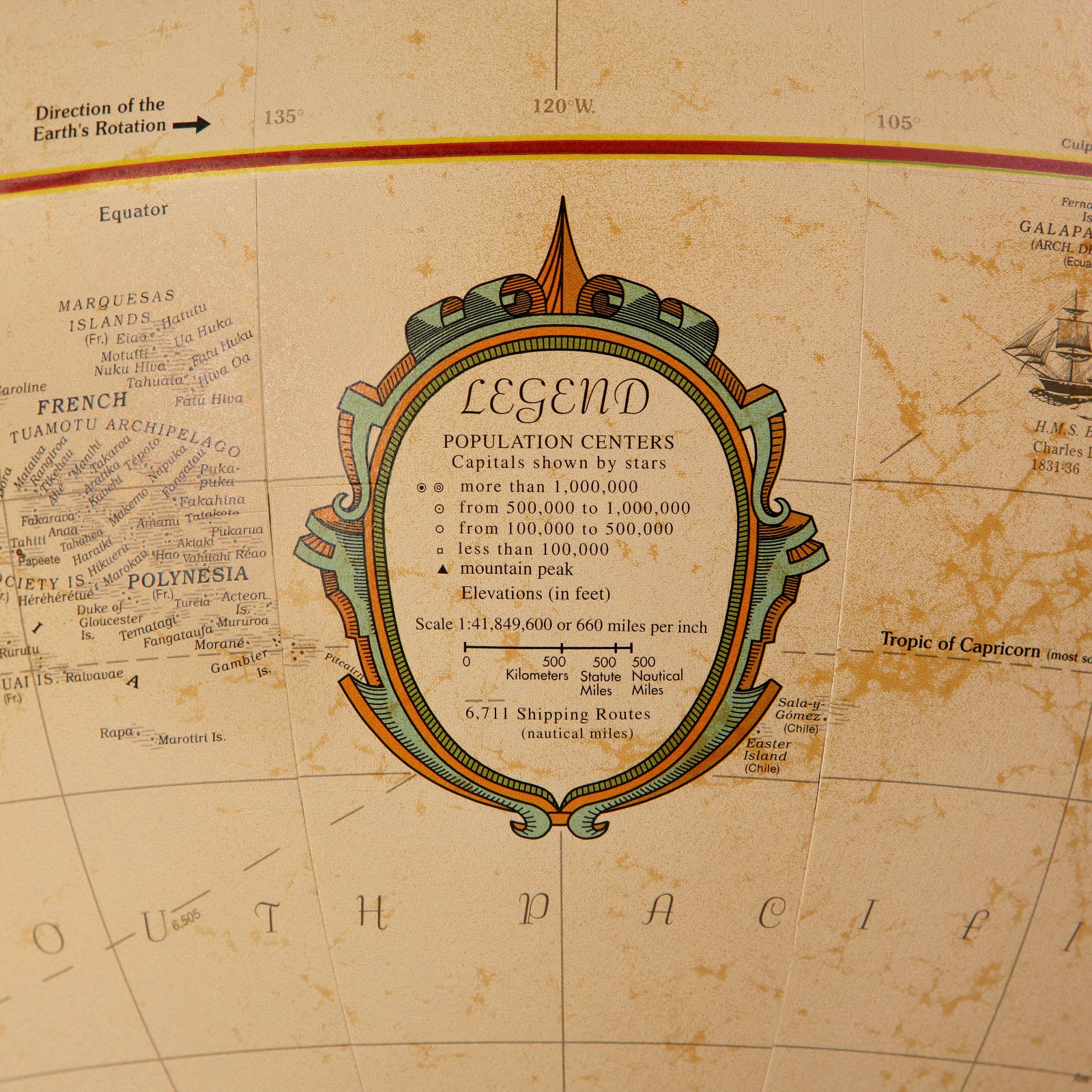 Replogle Globes The Franklin Globe 12" 1 Globe (RE-31501) - image 4 of 5