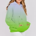 thumbnail image 5 of Htigea Oversized Hoodies for Women Drawstring Hooded Sweatshirt Casual Raglan Long Sleeve Pullover Loose Sport Tops with Pockets Mint Green M, 5 of 7