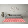 thumbnail image 3 of Ahgly Company Indoor Square Abstract Red Modern Area Rugs, 5' Square, 3 of 4