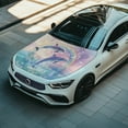 thumbnail image 3 of Uorisanigo Fantasy Dolphin Hood Cover Portable Washable Hood Covers for Cars Removable Protector for Car Hood Universal Fit Most Automotive Sedans Trucks Pickup SUVs, 3 of 7