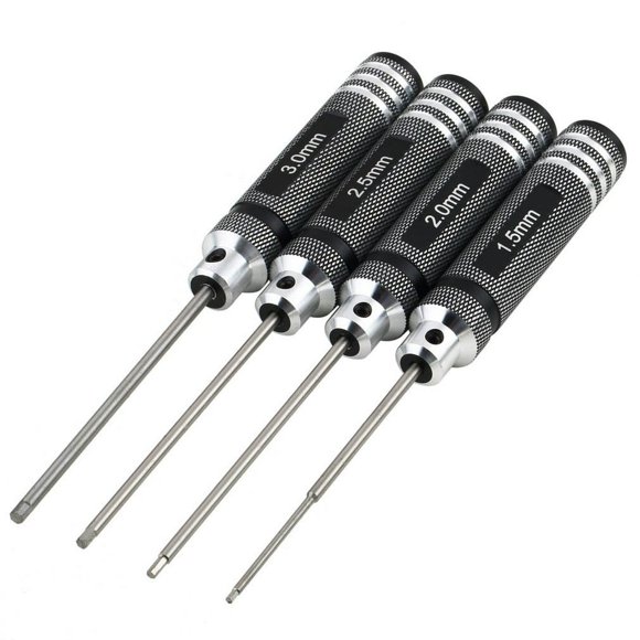 EASTIN 4PCS Hex Screwdrivers 1.5mm 2.0mm 2.5mm 3.0mm Professional Screw Driver Tool Kit For RC Helicopter Plane Transmitter Car