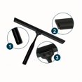 thumbnail image 2 of High Quality 10 Inch Shower Squeegee Stainless Steel Window Bath Squeegee Window Cleaner Wiper Mirror Car Glass Hook black, 2 of 5