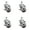 4 Swivel - Top Lock Brakes  - Gray, variant on 3 Inch Gray Polyurethane ½ Inch Threaded Stem Caster with Brake
