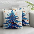 thumbnail image 3 of PHYHOO Merry Christmas Throw Pillow Covers, Holiday Tree Star Cushion Case for Sofa Couch, 3 of 5