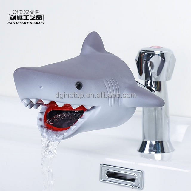 Extensor de grifo de dibujos animados, cubierta de agua para grifo, extensión guía, juguetes para niños, baño, cuarto de lavado, inodoro