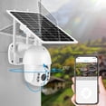 thumbnail image 3 of Cámara de seguridad con Panel Solar para exteriores, Monitor de seguridad inteligente PTZ CCTV, 1080P, WIFI, 8W, ranura para batería, 3 of 3