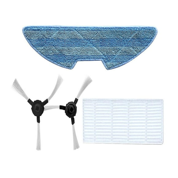 Pour Aspirateur Proscenic Filtre+chiffon de Vadrouille+brosses Latérales