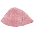 thumbnail image 1 of KAKOWELY Sombrero de paja para playa para mujer, sombrero versátil para mujer, sombrero de cubo para niña, 1 of 5