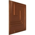 thumbnail image 2 of Ekena Millwork 19 5/8"W x 19 5/8"H Geometric EnduraWall Decorative 3D Wall Panel, Bright Coat Copper (12-Pack for 32.04 Sq. Ft.), 2 of 6