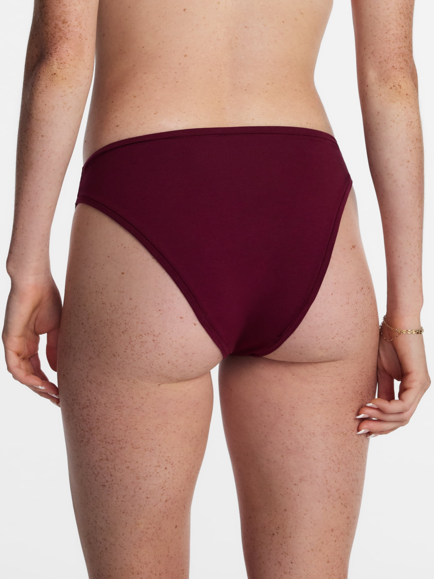 No Boundaries Cotton Stretch Jersey Cheeky Panties, 3 Pack, Women's XS-XXXL