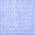 thumbnail image 1 of Ahgly Company Machine Washable Indoor Square Persian Blue Traditional Area Rugs, 4' Square, 1 of 4