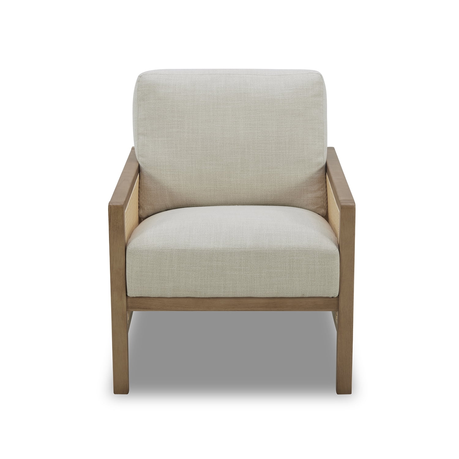 Better Homes & Gardens Springwood Caning Accent Chair, Light Honey Finish
