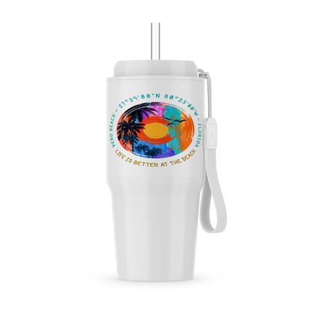 Vero Beach, Florida. Life Is Better At The Beach Travel Gift For Family, 20oz Tumbler