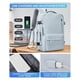 thumbnail image 3 of Mochila de viaje VGCUB grande 40 L impermeable para mujeres y hombres azul, 3 of 9