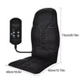 thumbnail image 2 of DEELLEEO Back Massager 5-Horse Massage Chair Pad for Car and Office 8 Modes 3 Adjustable Intensity Multi-Function Massager for Chair Bed and Sofa Black, 2 of 8