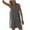 Dark Gray, variant on Lenpel Rompers for Women Summer Sleeveless Crew Neck Tank Top Wide Leg Jumpsuits Casual Loose Short Overalls with Pockets