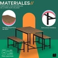 thumbnail image 3 of Mubson Comedor con 2 Taburetes. Antecomedor Naly Beige, 3 of 5