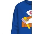 thumbnail image 5 of The Simpsons Long Sleeve Shirt Krusty The Clown, Lisa, Bart, Homer Long Sleeve Tee Graphic T-Shirt Royal, Small, 5 of 7