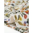 thumbnail image 5 of Blusas cortas con volantes florales de manga corta con cuello en V para mujer blanco XL, 5 of 5