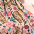 thumbnail image 2 of Dogs with Flowers Blanket,Comfortable Soft Flannel Throw Blanket,All Season,Warm Lightweight Blankets for Sofa Bed Couch Living Room Chair,50"x60"(130x150cm), 2 of 4