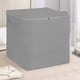 thumbnail image 3 of Bolsa de almacenamiento extra grande y resistente | Asas reforzadas, doble cremallera, tela no tejida impermeable – 61x50x71cm Bolso plegable gris para ropa, organización del armario, mudanza,, 3 of 8