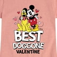 thumbnail image 3 of Disney - Best Doggone Valentine - Toddler & Youth Girls Short Sleeve Graphic T-Shirt, 3 of 5