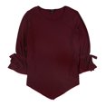 thumbnail image 3 of Alfani Blouse en Tricot à Manches à Volants pour Femmes, Violet, Très Grand, 3 of 3
