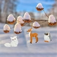 thumbnail image 5 of Faux Fur Animal Hanging Ornaments, Plush Woodland Animal Pendant, Cute Animals Decorative Hanging Ornaments, Rustic Animal Decoration for Xmas Tree Backpack Party (Squirrel), 5 of 9
