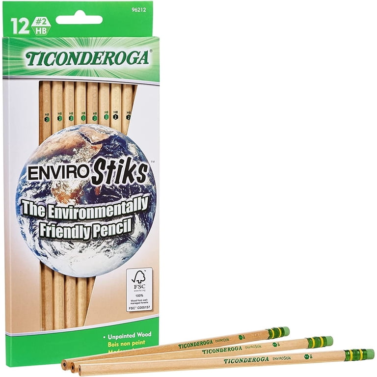 Ticonderoga, Wooden Pencil, #2 Soft Lead Dozen, Reforested Wood
