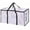 White, variant on Clear Clothes Storage Bag Organizer with Reinforced Handle, Moisture-proof Storage Bags for Comforter, Blanket, Bedding, Toys, Transparent Moving Totes with Sturdy Dual Zippers