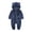 Z1-Navy, variant on Baby Footed Jumpsuit Hooded Rompers Long Sleeve Onesies Button Closure Warm Winter Outfitsï¼Coffee,0-3 Monthsï¼