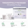 Soeos Organic White Tea Bags, Light and Refreshing Floral Flavor, Hot ...