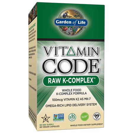 Garden of Life Vitamin Code K Complex 60 Capsules