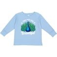 thumbnail image 3 of Inktastic Peacock Girls Long Sleeve Toddler T-Shirt, 3 of 5