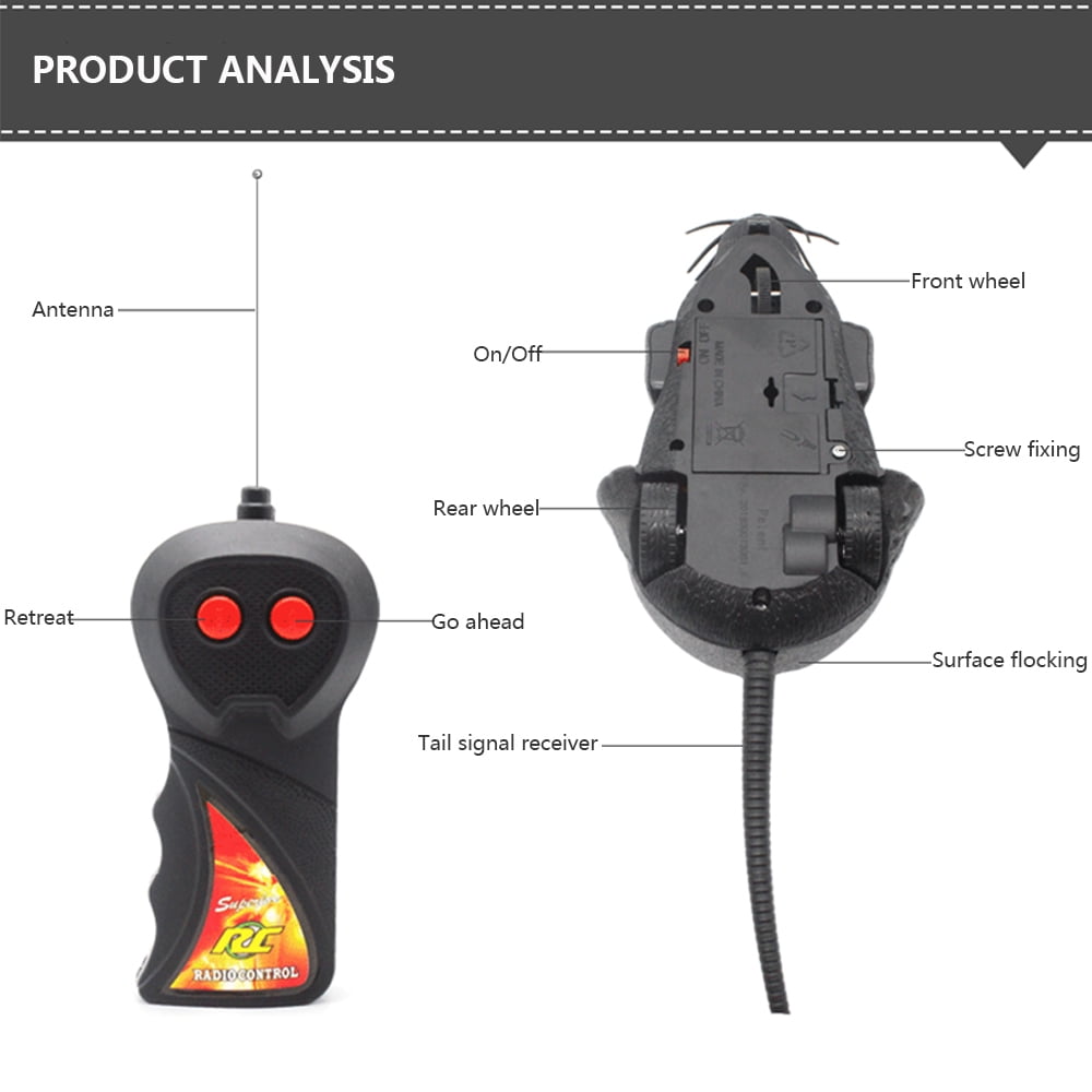 Electric Wireless Remote Control Mouse Mice RC Toy Cat Pet Toys
