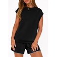 thumbnail image 3 of PRETTYGARDEN Women's 2 Piece Lounge Shorts Sets Summer Travel Outfits Casual Beach Vacation Clothes Matching Sweatsuits, 3 of 10