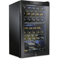 Schmecke Dual Freestanding Wine Cooler 33 Bottle - Temperature Control & Modern Design