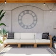 thumbnail image 4 of Modway Upland Outdoor Patio Teak Wood 3-Piece Sectional Sofa Set in Natural White, 4 of 14