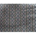 thumbnail image 4 of oneOone Georgette Viscose Fabric Diamond & Chevron Ikat Printed Fabric 1 Yard 42 Inch Wide, 4 of 4