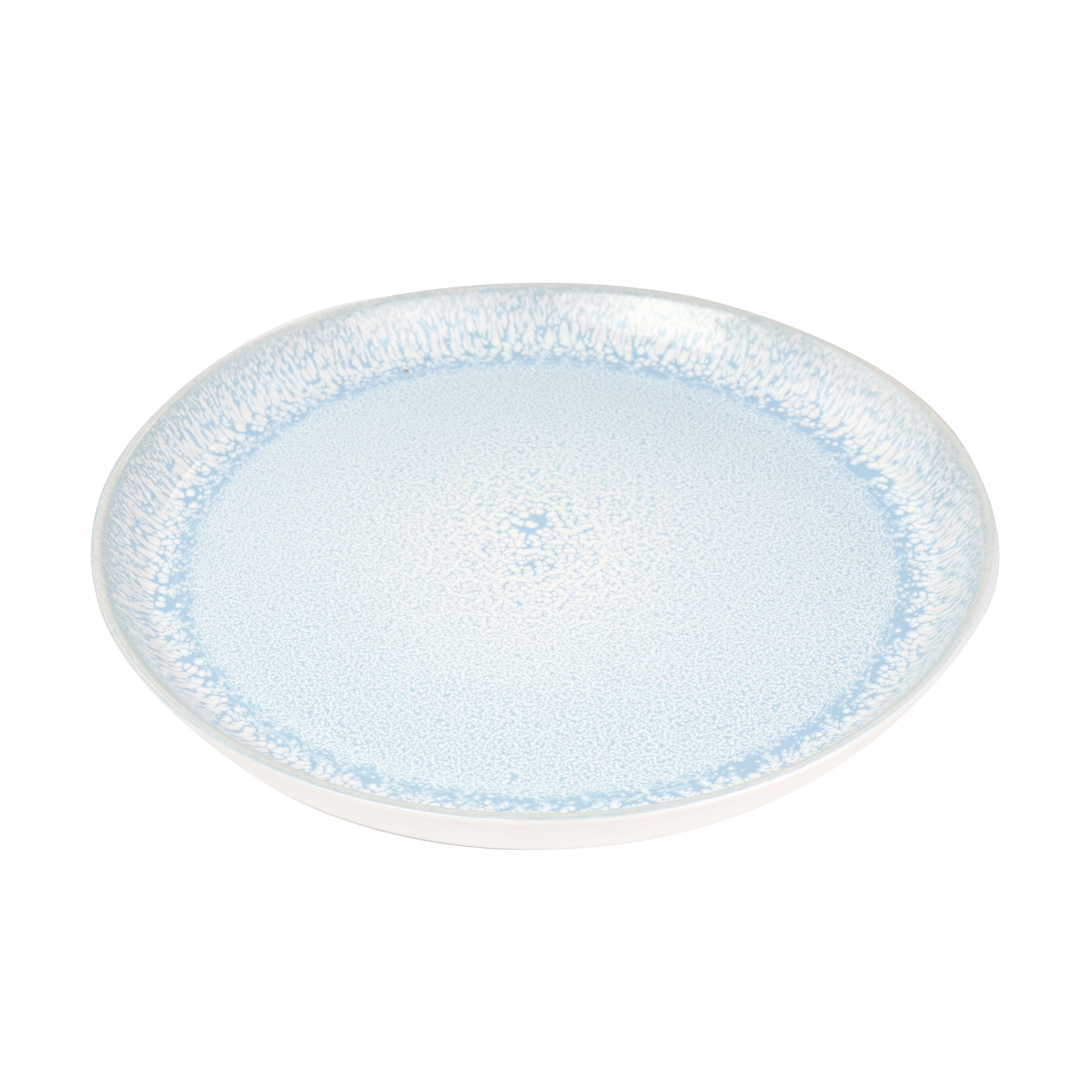 Elama Mocha 16 Pieces Stoneware Dinnerware Set in Blue