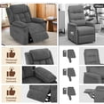 thumbnail image 4 of LEGAHOME Power Lift Recliner for Elderly, Electric Easy Stand Assist Recliner without Heat and Massage, Senior Lift Chair Home Theater Recliners for Living Room, 350 lbs Capacity, Gray, 4 of 10