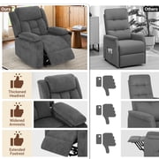 LEGAHOME Power Lift Recliner for Elderly, Electric Easy Stand Assist Lift Chair without Heat and Massage, Senior Recliner Chair Home Theater Recliners for Living Room, 350 lbs Capacity, Gray
