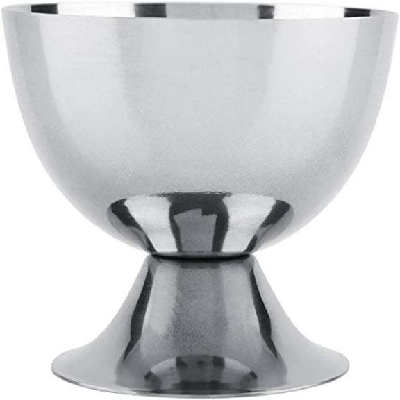 PEACNNG Stainless Steel Ice Cream Cups Serving Dessert Dish Bowls Large Capacity 200ml Round Yogurt Cup Dessert Bowl Suited For, Snacks, Cereal, Salad Fruit Pudding ( Short )