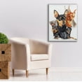 thumbnail image 6 of Epic Graffiti 'Miniature Pinscher Medley' by Barbara Keith, Canvas Wall Art, 26"x34", 6 of 8