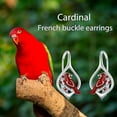 thumbnail image 6 of DOLIOX Cardinal/Frog/Ladybug Earrings 925 Sterling Silver Animal Earrings,Leverback Jewelry Gifts for Your Own Friends and Family, 6 of 10