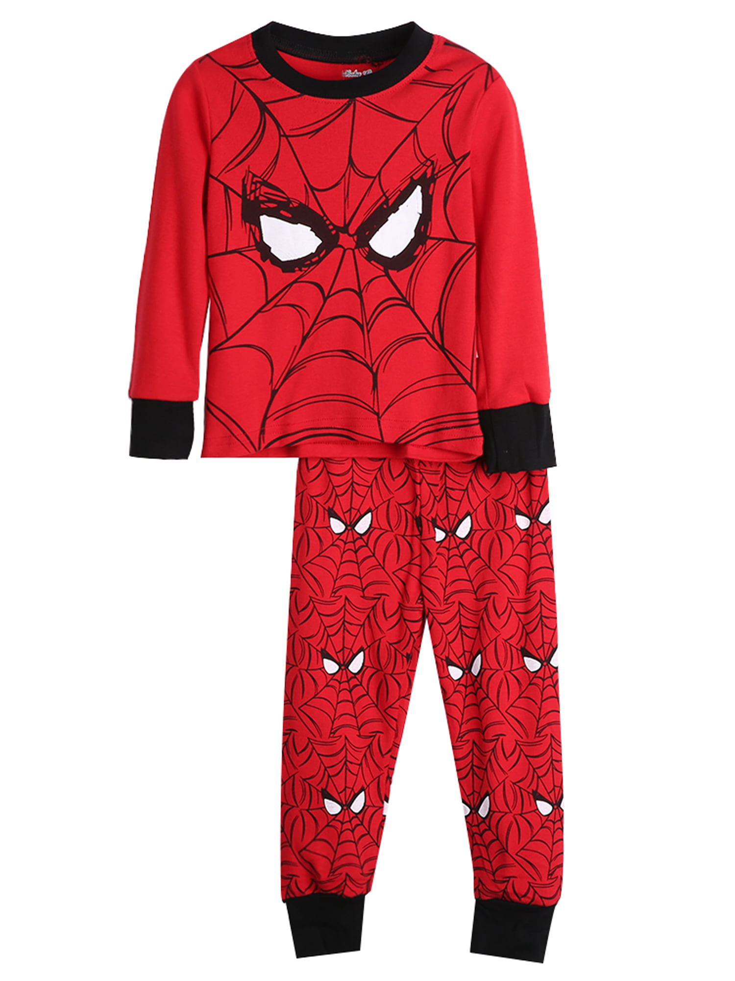 GERGER BO Spiderman Pajamas,Boys Pajamas Kids 100% Cotton Cartoon Sleepwears
