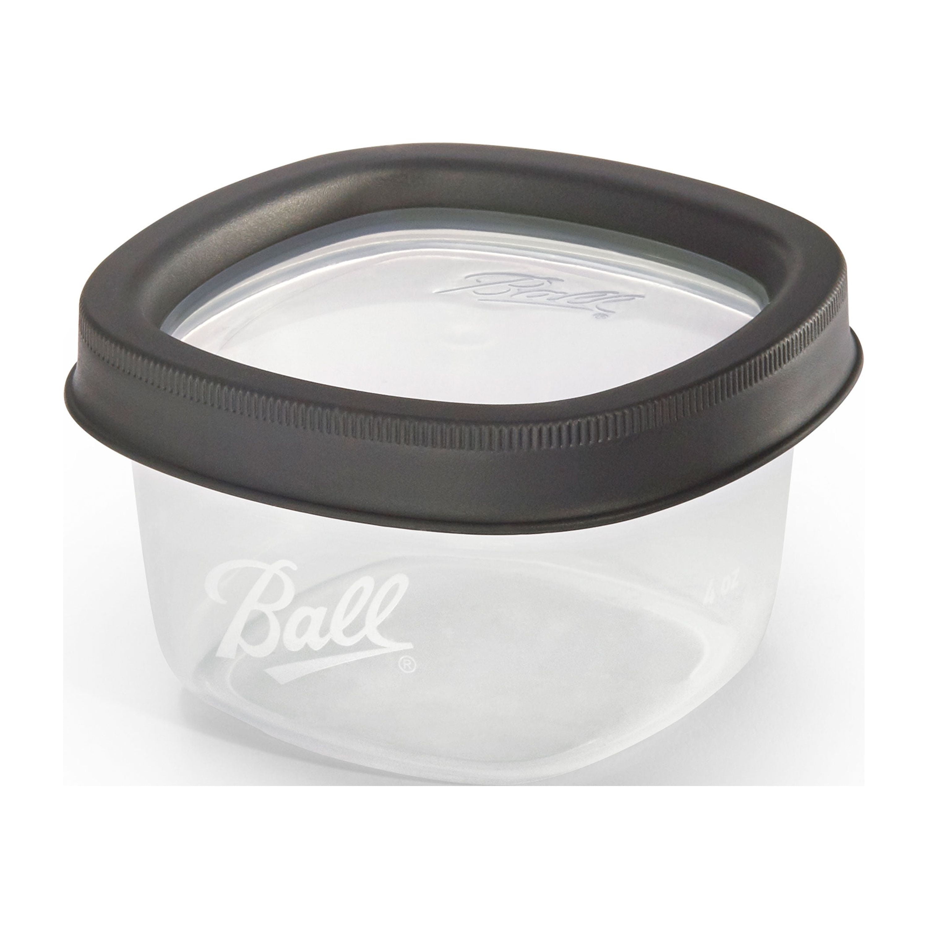 Ball, Freezer Jars, Plastic, Grey, 8 oz, 3 Count